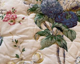 King Size Floral Mattress Coverlet