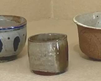 Vintage Hand Thrown Ceramic Bowls  Signed