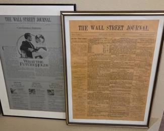 2 Wall Street Framed Print Plate  Reproduction