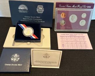 First Flight Centennial CoinWright Monument  1990 US Mint Proof Set