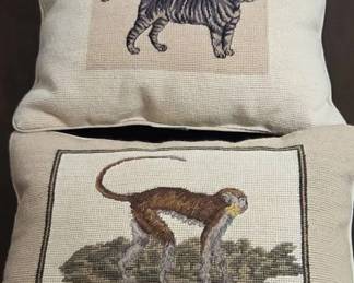 Animal Petit Pointe Pillows