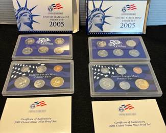 2 2005 US Mint Proof Sets