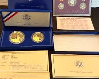 US Liberty Coins 1986  1990 US Mint Proof Set