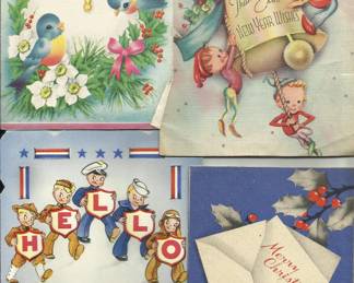 40s greeting cards