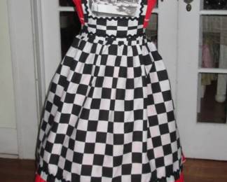 Mad Tea Party apron front