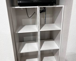 white cubbies