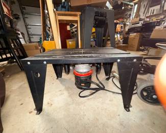 Router and metal table
