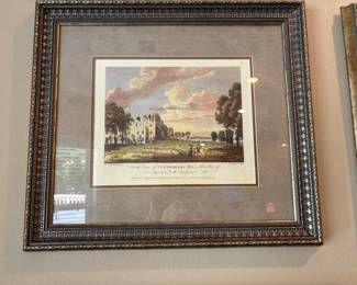 Framed & matted picture 
