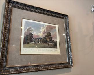 Framed & matted picture 