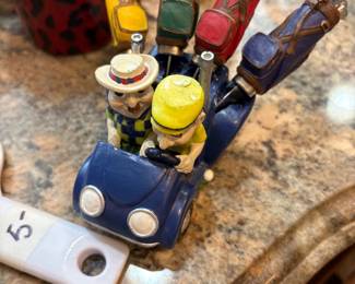Golf cart with cheese slicers