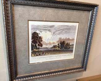 Framed & matted picture 