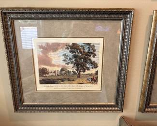 Framed & matted picture 