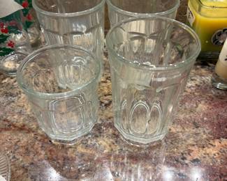 5 large & 1 small glasses set