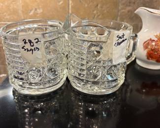 Vintage sugar & creamer