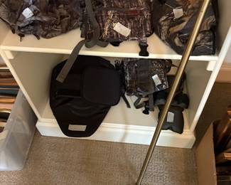 Bedroom closet - hunting items