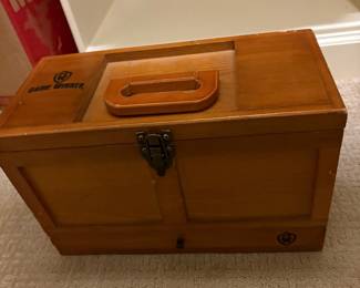 Vintage shoeshine box 