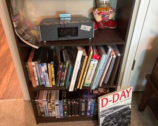 Bookcase, books, miscellaneous