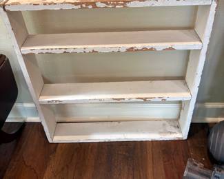 Distressed shelving unit