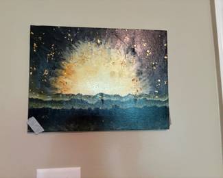 Painting in bedroom