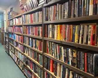 lots of books throughout the store
