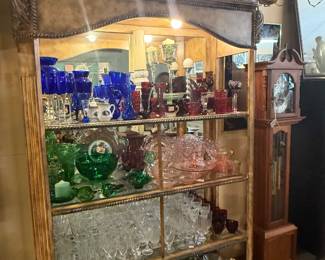 green, pink, blue, clear glass items for any party or occasion