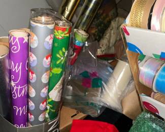 Christmas Gift Wrap and Ribbon Assortment