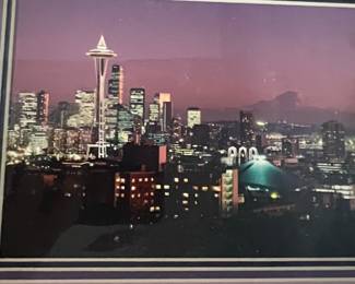 Seattle Skyline Night Photograph by Jim Beam