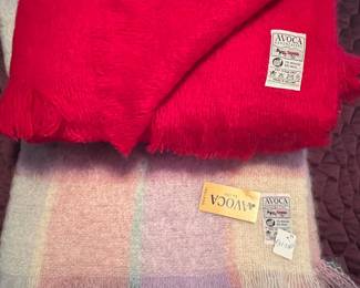 Avoca Handweavers Mohair Wool Blanket