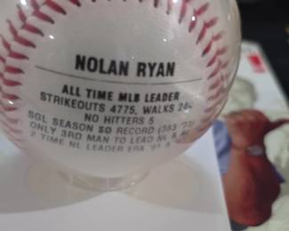 Nolan Ryan Strikeout Express Commemorative Baseball second image