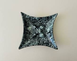 Mid-Century Modern Speckled Glaze Ceramic Ashtray Style