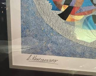Signed Abstract Serigraph by Anatole Krasnyansky