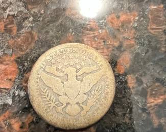 1892 Barber Quarter Dollar Coin