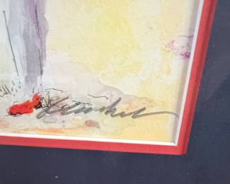 Golfer Watercolor Art