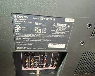 Sony BRAVIA KLV-S32A10 LCD Color TV