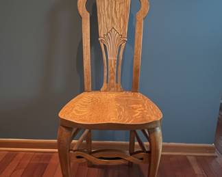 Arts and Crafts Quartersawn Oak Side Chair