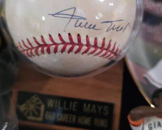 Willie Mays Autographed Baseball