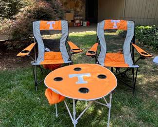 University of Tennessee Volunteers Folding Chairs and Table Set