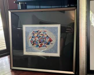 Signed Abstract Serigraph by Anatole Krasnyansky