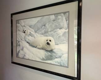 Charles Frace "Peace on Ice" Harp Seal Pups Art Print