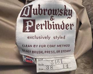 Dubrowsky & Perlbinder "Exclusively Styled" Faux Fur Coat