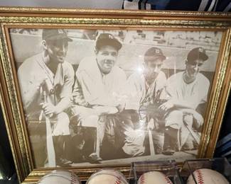 1927 New York Yankees "Murderers' Row" Framed Photograph
