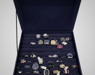 Assorted Costume and Fine Jewelry Rings