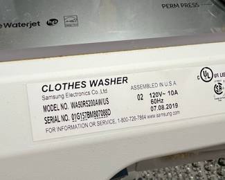 Samsung WA50R5200AW/US Top Load Clothes Washer