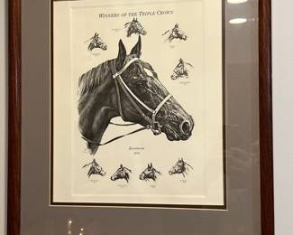 Winners of the Triple Crown Print