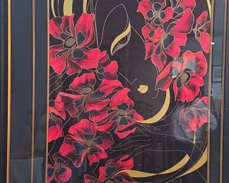 Martiros Manoukian "Poppies and Face" Limited Edition Print