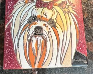 Shih Tzu Dog Art Tile by Pumpkin Tile