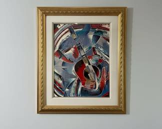 M. Marchesi Style Mixed Media Artwork