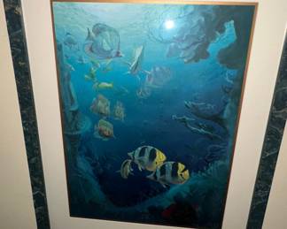 Richard J. Halliman Underwater Scene Art Print