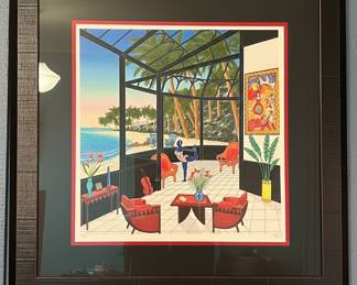 Serigraph by Jean-Marc Fanchon, "La Plage", Numbered 216/350
