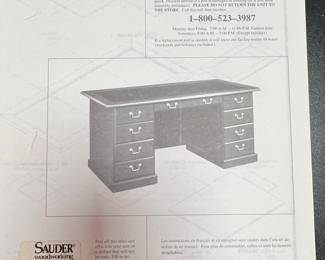 Sauder Executive Desk Model #2744